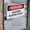 Signmission Caution Buried Cable Danger Sign, Vinyl Decal, 14in W x 10in L, 2PK OS-2PACK-DS-D-1014-L-2277 - alternate 5